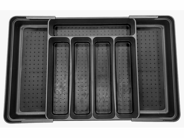 organisateur extensible de tiroir pour couverts