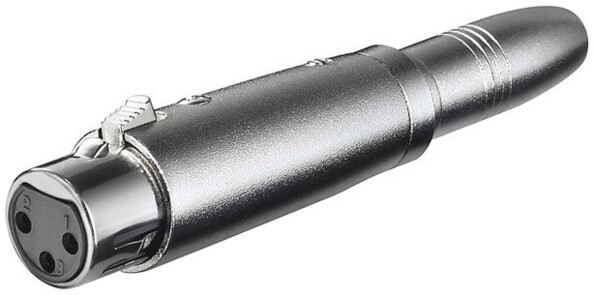 Adaptateur XLR vers jack 6,35 mm audio