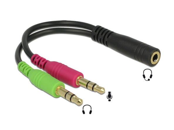 adaptateur jack vers double jack micro ecouteurs