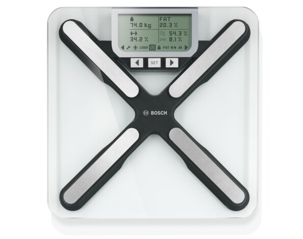 balance corporelle pese personne intelligent bosch ppw7170 avec analyse graisses masse osseuse muscles eau pour régimes