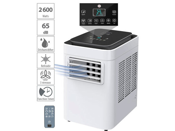 Climatiseur mobile 9000 BTU/h ACS-90 Sichler Exclusive. Pour pièces jusqu'à 32 m²