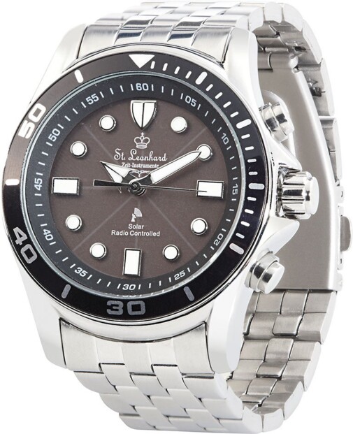 Montre solaire radio-pilotée pour homme St. Leonhard