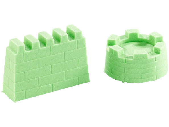 Sable cinétique, moulable et stable - 500 g - fin - vert