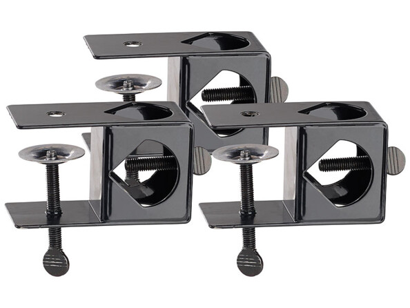 Pack de 3 étaux à vis pour torches de jardin en acier inoxydable "Eros" & "Amor" de la marque Carlo Milano