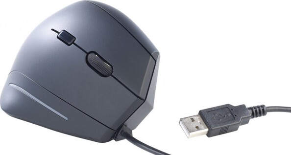 Souris optique ergonomique 1600 DPI, 6 boutons - Filaire GeneralKeys