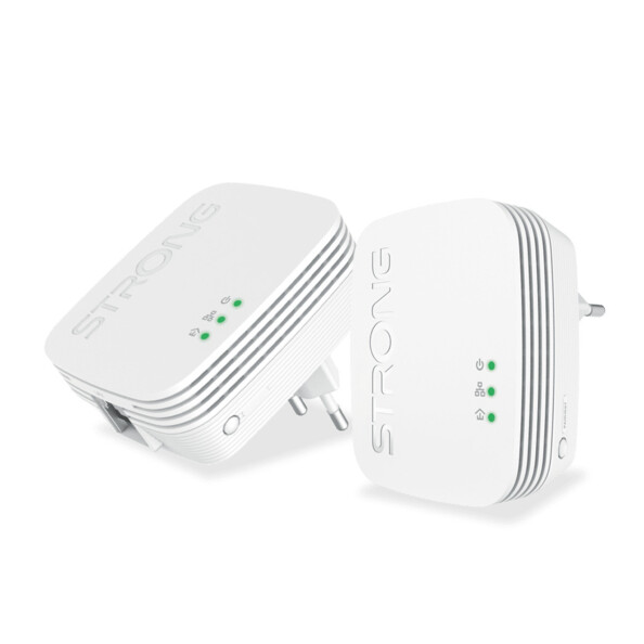 2 adaptateurs CPL Powerline 600 Duo Kit Mini de la marque Strong