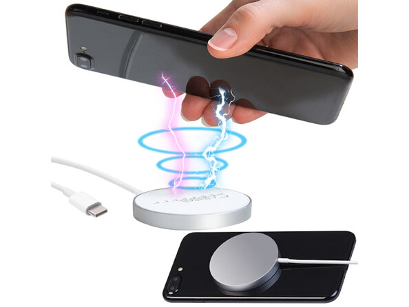 Station de chargement rapide à induction jusqu'à 15 W compatible Qi et MagSafe