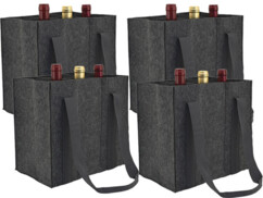 4 Sacs de transport en feutre anthracite
