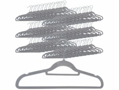 60 cintres effet velours coloris gris foncé de la marque PEARL