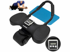 Roue abdominale avec guidon triathlon et support pour smartphone