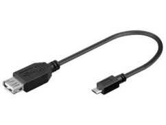 Câble USB femelle / Micro USB mâle OTG - 0,20m