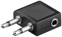 adaptateur jack audio 3.5 vers double jack pour avion