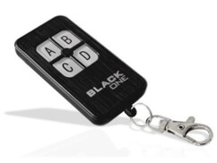 Télécommande universelle multifréquence, rollingcode et codefix avec 4 boutons Black One par Jolly Line GBS