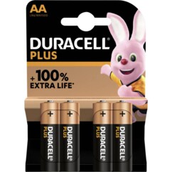 4 piles AA (LR6) Plus Power Duracell