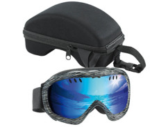 Masque de ski avec étui de transport rigide