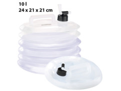 Bidon à eau pliable pour le camping / jardinage - 10 L