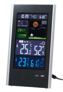 station meteo portrait avec affichage digital couleur infactory FWS-686