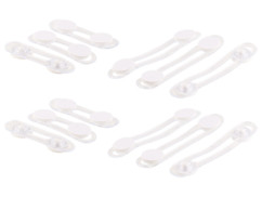 Loquets de sécurité adhésifs pour portes et tiroirs - Souples - x12