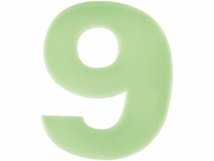 Numéro de maison phosphorescent - ''9''