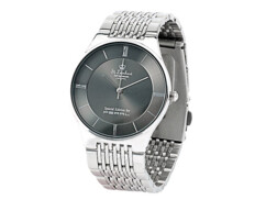 Montre-bracelet pour homme en acier inoxydable, étanche à 3 atm St. Leonhard Haute précision
