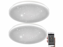2 plafonniers ciel étoilé connectés et compatibles avec Alexa & Google Assistant