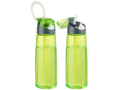 2 gourdes à ouverture rapide de 700 ml - Vert