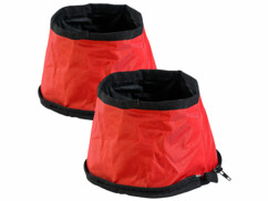 2 gamelles de voyage pour petits chiens et chats