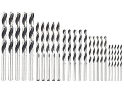 Lot de 25 forets à bois de 3 à 8 mm par AGT.