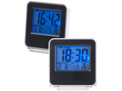 Lot de 2 réveils de voyage digital compact