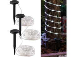3 guirlandes solaires 50 LED