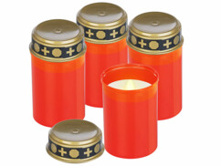Pack de 4 bougies funéraires de la marque Pearl.