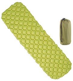 Matelas isolant ultraléger d'extérieur à gonflage rapide - Vert Semptec