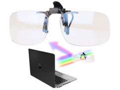 Clip sur-lunettes anti lumière bleue + UV 400  