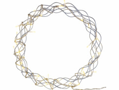 Couronne métallique en fils fins avec 32 LED de la marque Lunartec