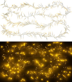 Guirlande lumineuse tombante 3 m à 300 LED - Blanc chaud