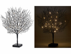 Arbre décoratif design 50 cm à LED - coloris Noir