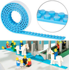 Bande adhésive 1 m pour briques de construction - Bleu ciel