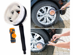 Brosse rotative spécial lavage auto mise en situation