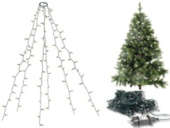 Guirlande lumineuse 6 fils / 180 LED effet cascade pour sapin de Noël Lunartec