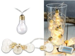 Guirlande lumineuse à LED design ampoule classique