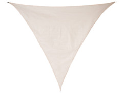 Voile d'ombrage triangulaire - 3 x 3 x 3 m - Beige