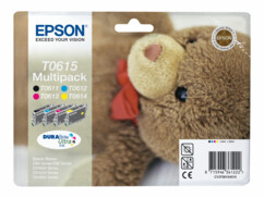 Cartouches originales Epson T061540 - Pack couleur + noir