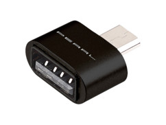 Adaptateur USB - Micro USB OTG avec boîtier en aluminium