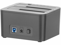 Double station d'accueil USB 3.0 pour disques durs et SSD SATA (Reconditionné)