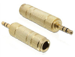 Adaptateur jack stéréo femelle 6,35 mm vers mâle 3,5 mm DeLock