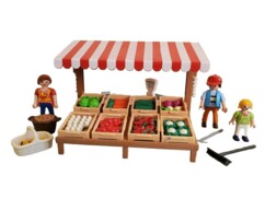 Marchand avec étal de légumes Playmobil Country 6121