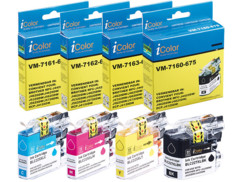 pack de 4 cartouches compatibles noir cyan magenta jaune pour brother DCP MFC