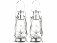 2 lampes-tempête décoratives "Amalia" de la marque Lunartec