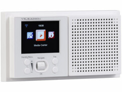 Radio Internet encastrable, contrôlable par application mobile.