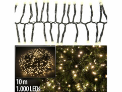 Guirlande lumineuse 1000 LED - 10 m - Blanc chaud